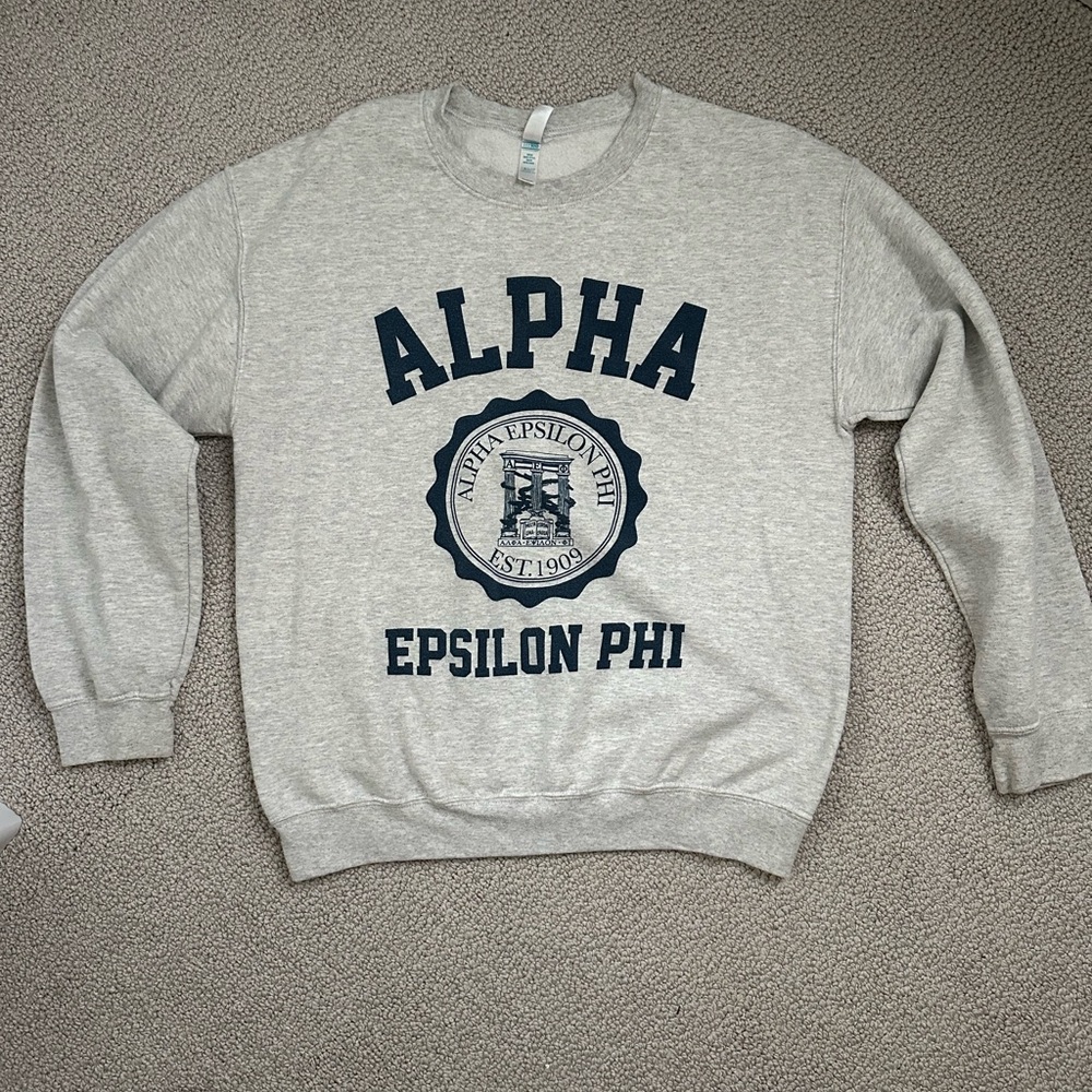 Gray Alpha Epsilon Phi Crewneck